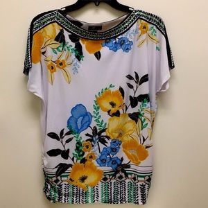 JM Collection Floral Top